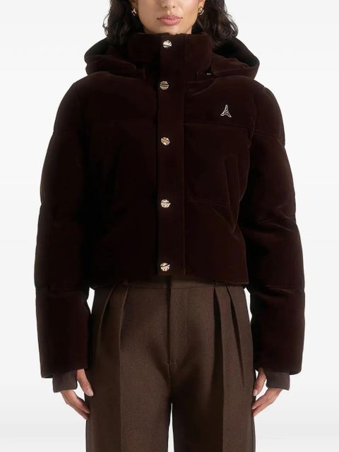 Manière De Voir velvet cropped jacket - Brown - zdjęcie produktu nr 1