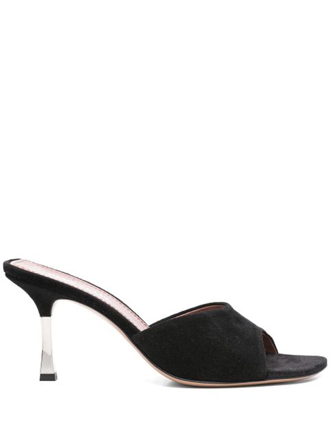 Paris Texas 75mm Lorena mules - Black - zdjęcie produktu nr 1