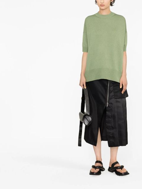 Jil Sander knitted cashmere top - Green