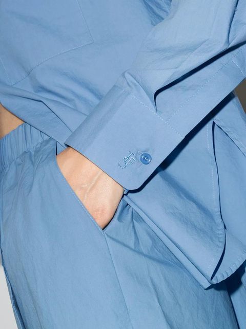 The Frankie Shop Lui oversized shirt - Blue - zdjęcie produktu nr 2