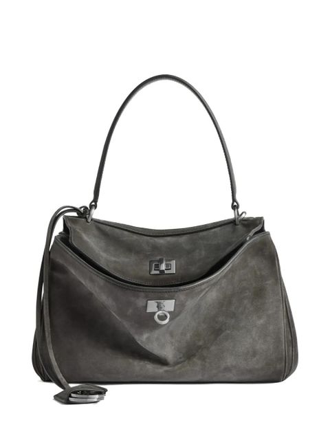 Balenciaga Rodeo suede shoulder bag - Grey - zdjęcie produktu nr 1