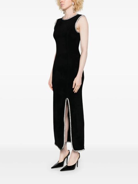 SANDRO embellished split maxi dress - Black