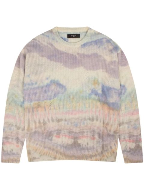 AMIRI tie-dye cashmere jumper - Neutrals - zdjęcie produktu nr 1