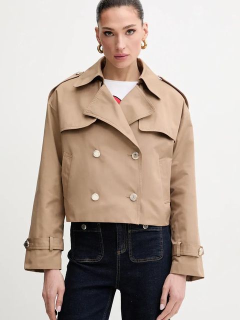 Morgan kurtka GSIM damska kolor beżowy przejściowa dwurzędowa GSIM - zdjęcie produktu nr 1