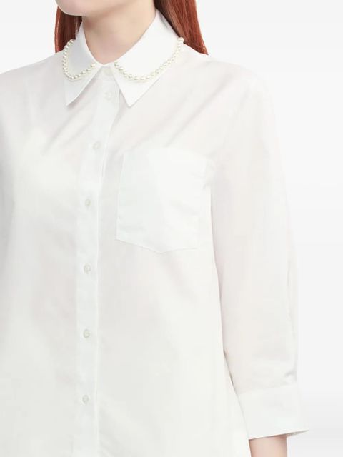 Simone Rocha pearl-embellished shirt - White