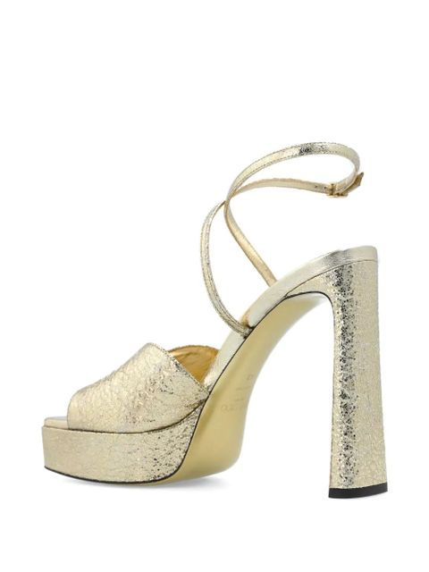 Jimmy Choo 145mm Karli platform sandals - Gold