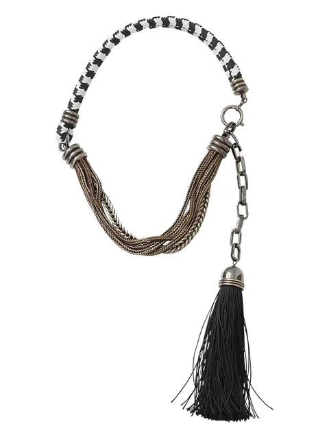 Lanvin Vita Short tassel necklace - Silver - zdjęcie produktu nr 1