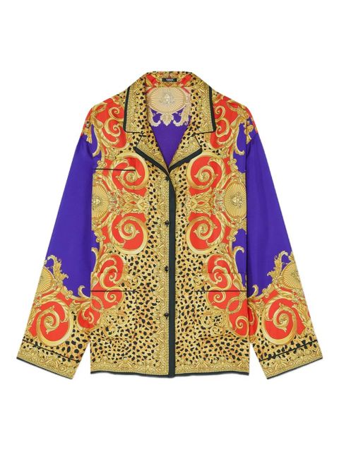 Versace baroque-print shirt - Purple - zdjęcie produktu nr 1