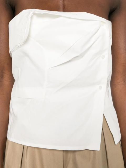 Miu Miu poplin top - White