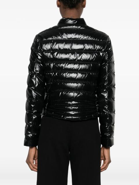 Moncler Papillon shiny padded jacket - Black