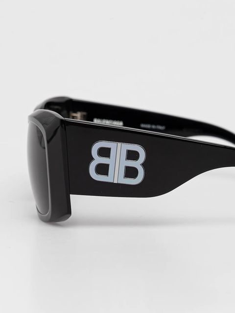 Balenciaga okulary przeciwsłoneczne damskie kolor czarny BB0443S