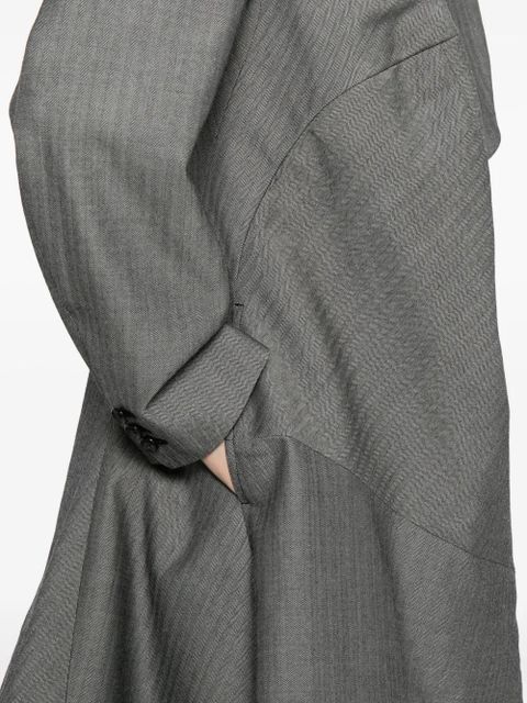 Comme Des Garçons asymmetric wool coat - Grey