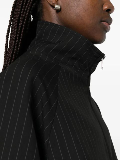 The Frankie Shop pinstripe zip jacket - Black