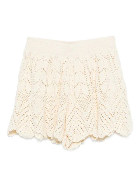 ZIMMERMANN Awaken lace crochet shorts - Neutrals - zdjęcie produktu nr 1
