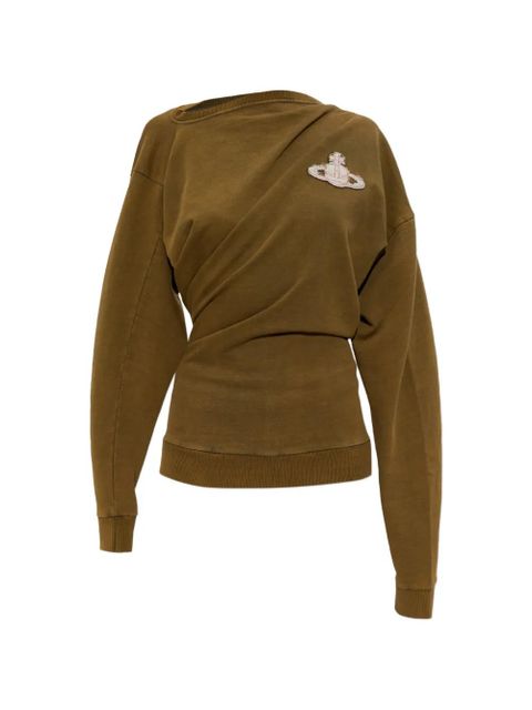 Vivienne Westwood Hebo orb-appliqué sweatshirt - Green - zdjęcie produktu nr 1