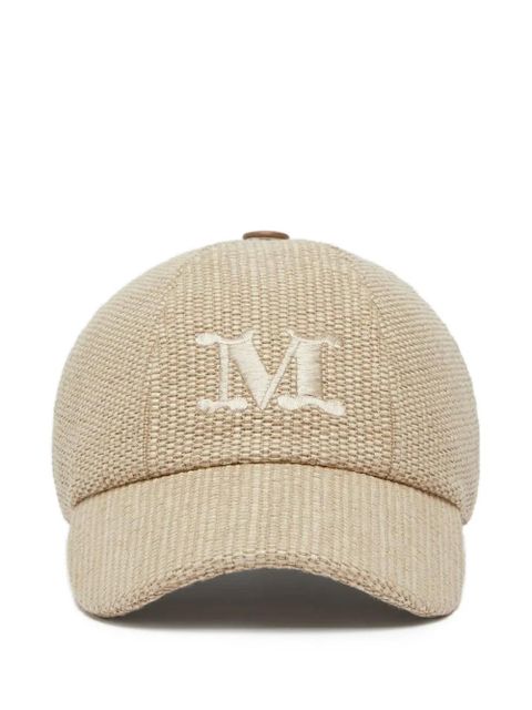 Max Mara logo-embroidered baseball cap - Neutrals - zdjęcie produktu nr 1