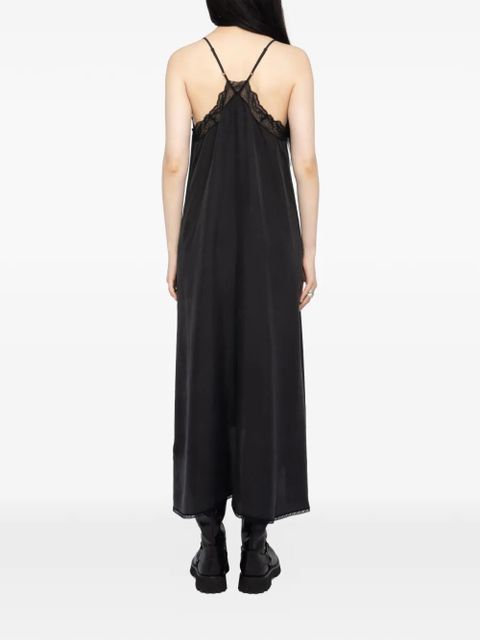 Zadig&Voltaire lace-trim midi dress - Black - zdjęcie produktu nr 2