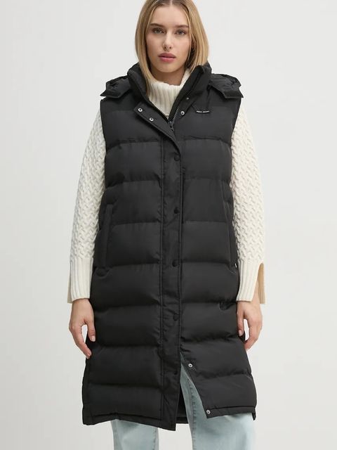 Pepe Jeans bezrękawnik BIBI VEST damski kolor czarny zimowy PL402439