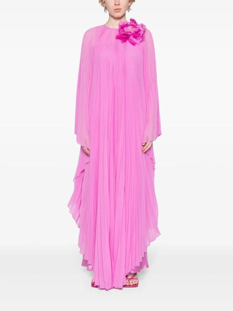 Max Mara pleated chiffon maxi dress - Pink - zdjęcie produktu nr 2