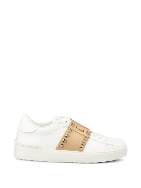 Valentino Garavani Rockstud embellished low-top sneakers - White - zdjęcie produktu nr 1