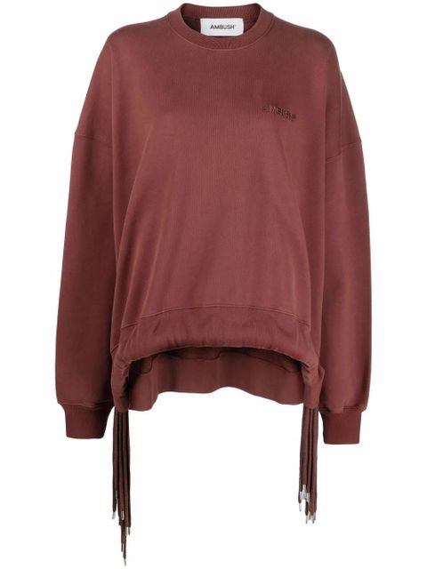 AMBUSH drawstring crewneck sweatshirt - Brown - zdjęcie produktu nr 1