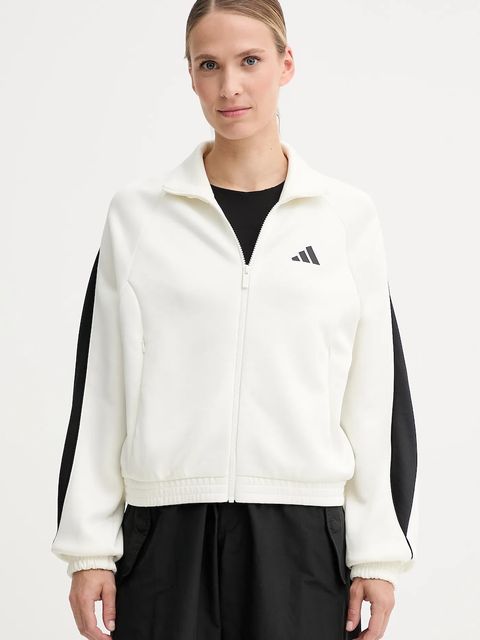 adidas bluza Stadium damska kolor beżowy z nadrukiem JW0519 - zdjęcie produktu nr 1