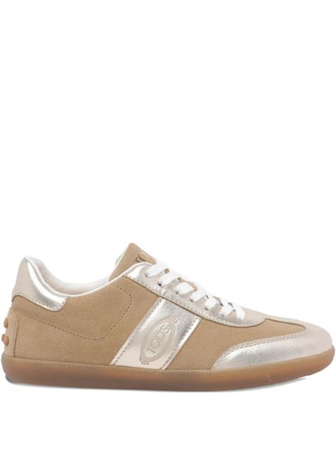 Tod's tab logo suede sneakers - Neutrals - zdjęcie produktu nr 1
