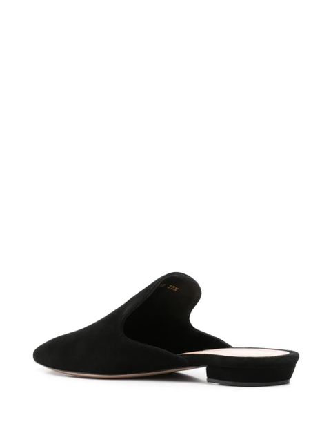Gianvito Rossi nubuck mules - Black