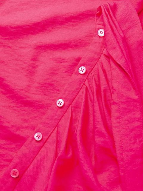 Jacquemus La Robe Bahia draped shirtdress - Pink