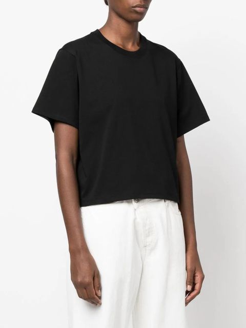 LouLou de Saison crew-neck straight-hem T-shirt - Black