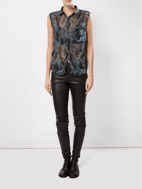 Comme Des Garçons front pocket see-through top - Black - zdjęcie produktu nr 2