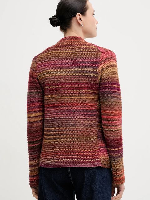 United Colors of Benetton kardigan z dodatkiem wełny kolor pomarańczowy 105CD6880