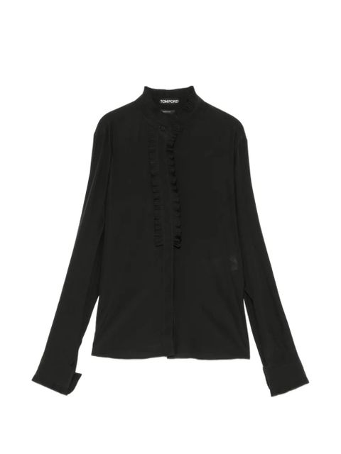 TOM FORD ruffle shirt - Black - zdjęcie produktu nr 1