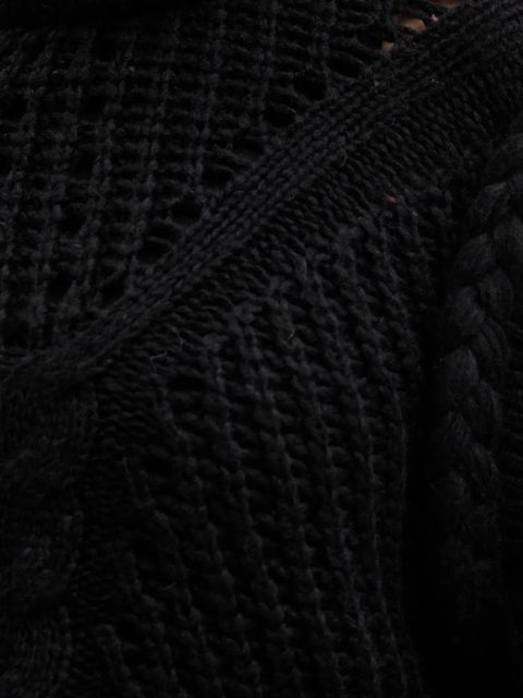 BOSS Orange sweter z dodatkiem wełny damski kolor czarny 50548951