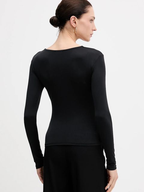 Sisley longsleeve kolor czarny 35B8L107V