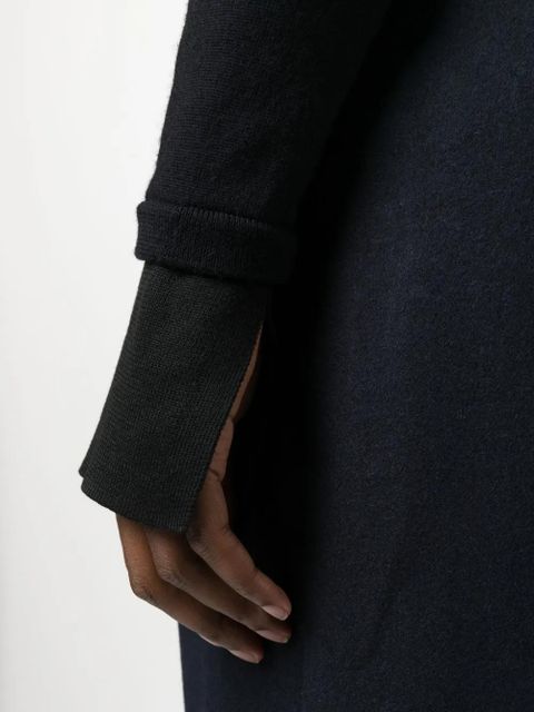 TOTEME crew-neck thumbslot jumper - Blue