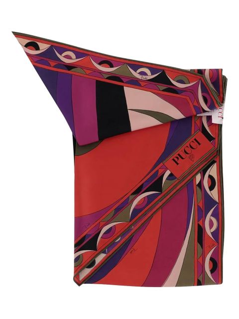 PUCCI Vivara-print silk scarf - Red - zdjęcie produktu nr 2