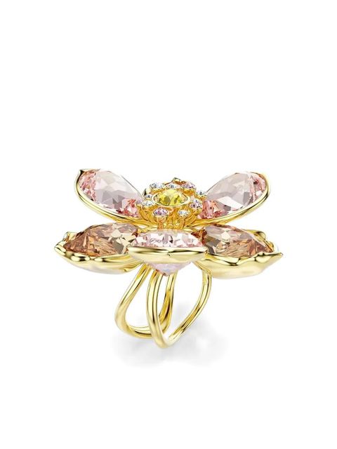 Swarovski flower ring - Gold