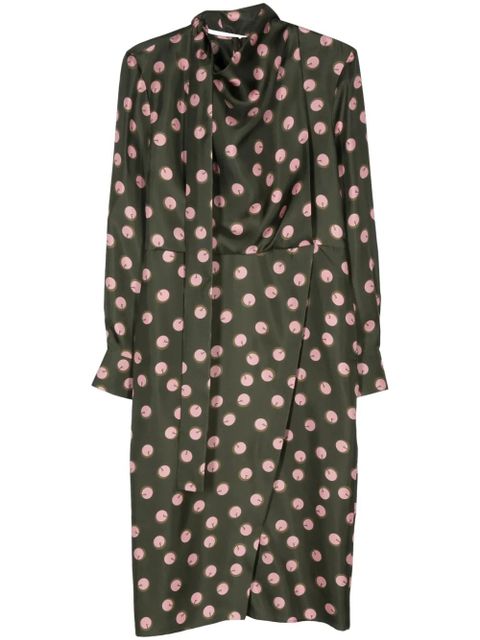 FENDI printed silk dress - Green - zdjęcie produktu nr 1