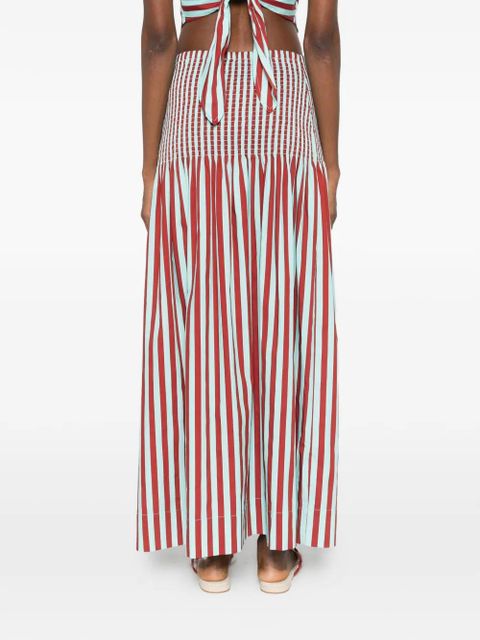 Simon Miller striped maxi skirt - Red