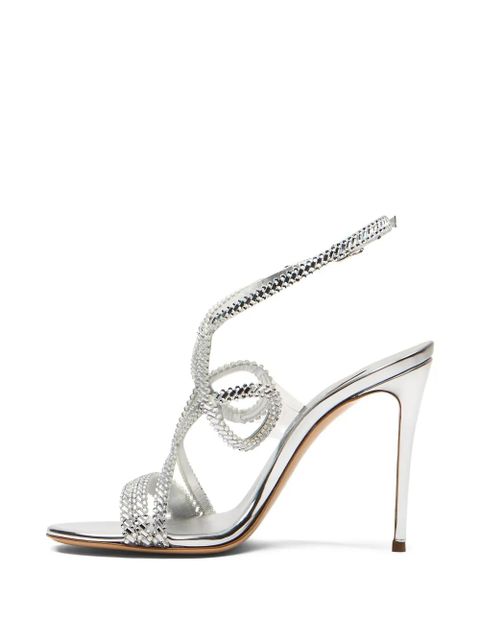 Casadei Josephine Julia embellished sandals - Silver