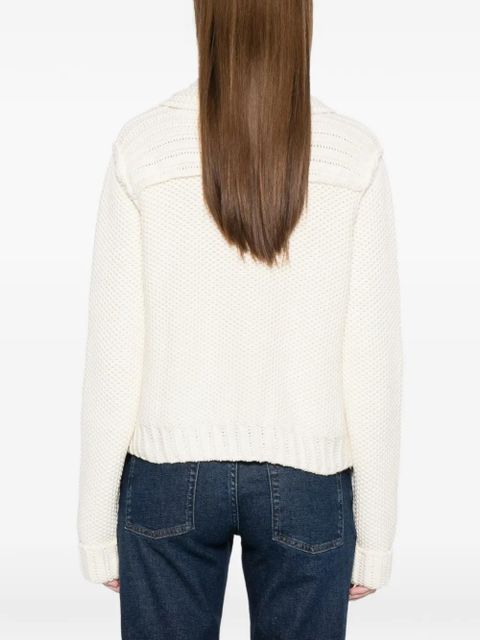 Ba&Sh Federica front-pocket cardigan - Neutrals