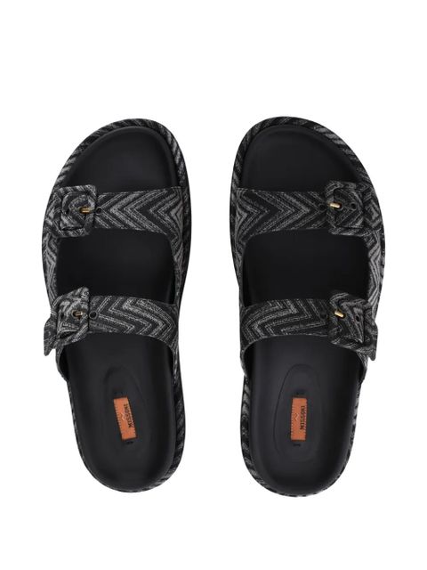 Missoni zigzag Clea sandals - Black