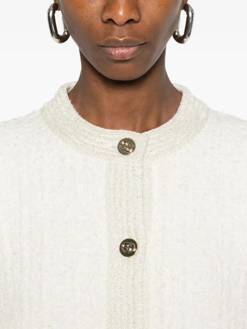 Gucci button pocket cardigan - White