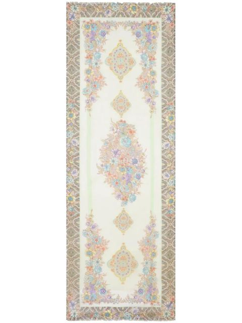ETRO floral-print silk scarf - Neutrals - zdjęcie produktu nr 1
