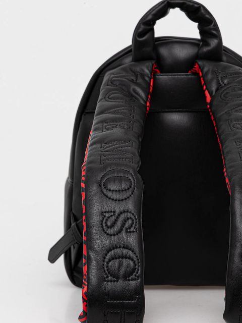 Love Moschino plecak damski kolor czarny mały gładki JC4324PP0NKM100A