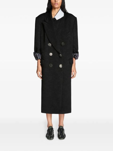 DRIES VAN NOTEN buttoned coat - Black - zdjęcie produktu nr 2