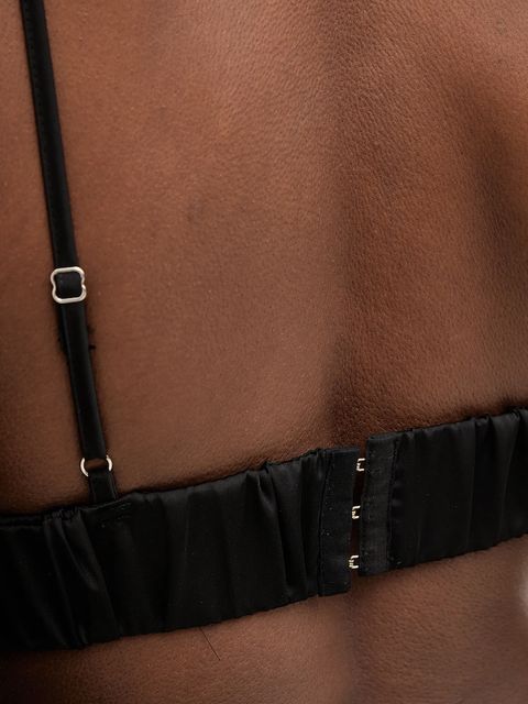 Haveone top damska kolor czarny z aplikacją RMA-P053