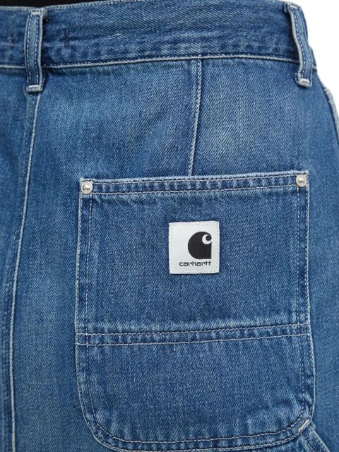 Carhartt WIP front-pockets A-line midi skirt - Blue