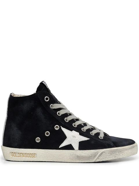 Golden Goose Francy suede high-top sneakers - Blue - zdjęcie produktu nr 1